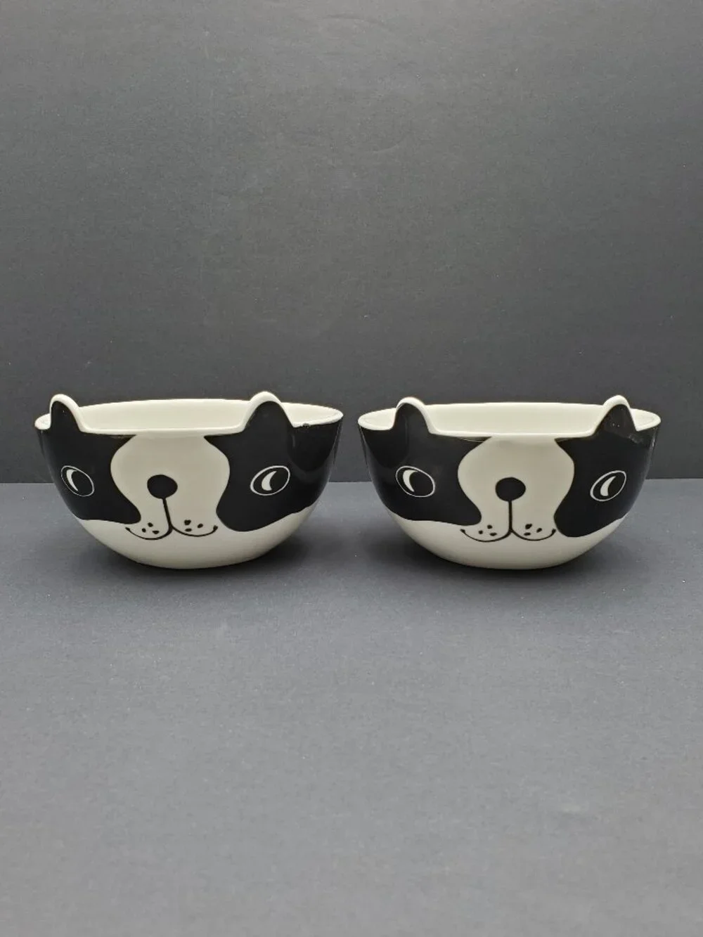 Tabletops Gallery Frenchie Dog Face Soup Bowls Boston Terrier Dog Cereal Bowls